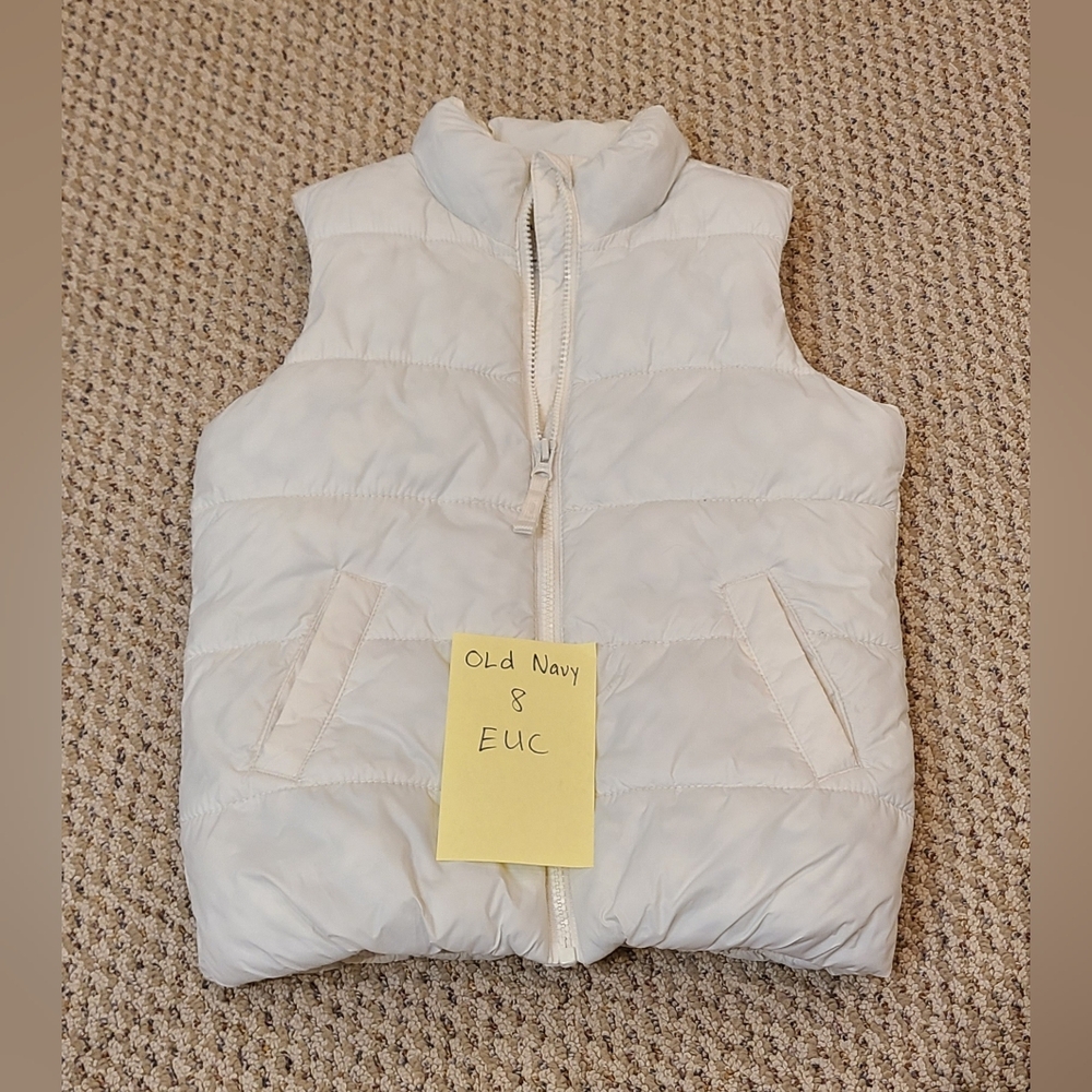 Old Navy Kids Cream Puffer Vest